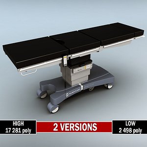 Operating surgical table low poly high
