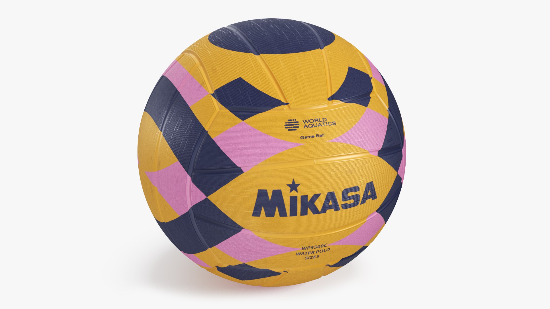 Water Polo Ball Mikasa Multicolor 3D model preview