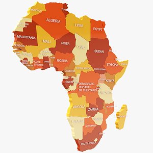 3D Africa Map