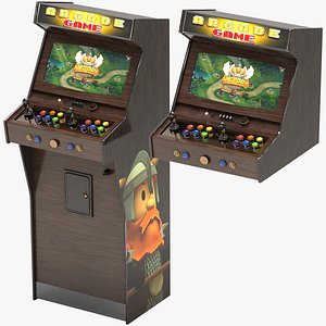 3D Arcade Game Machine model