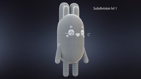 3D модель Мультфильм Bubble Bunny Rabbit - TurboSquid 1633003