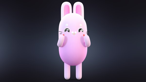 3D модель Мультфильм Bubble Bunny Rabbit - TurboSquid 1633003