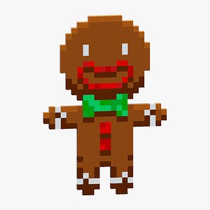 Pixel Gingerbread Man