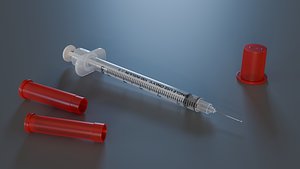 3D Insulin Syringe 50 mL