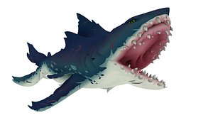 3D model Cartoon shark
