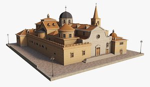 Monastery Building 3D model