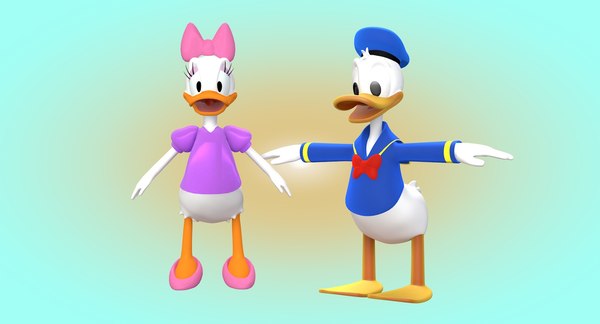 Pato Donald Daisy Modelo 3D $149 - .ma .max - Free3D