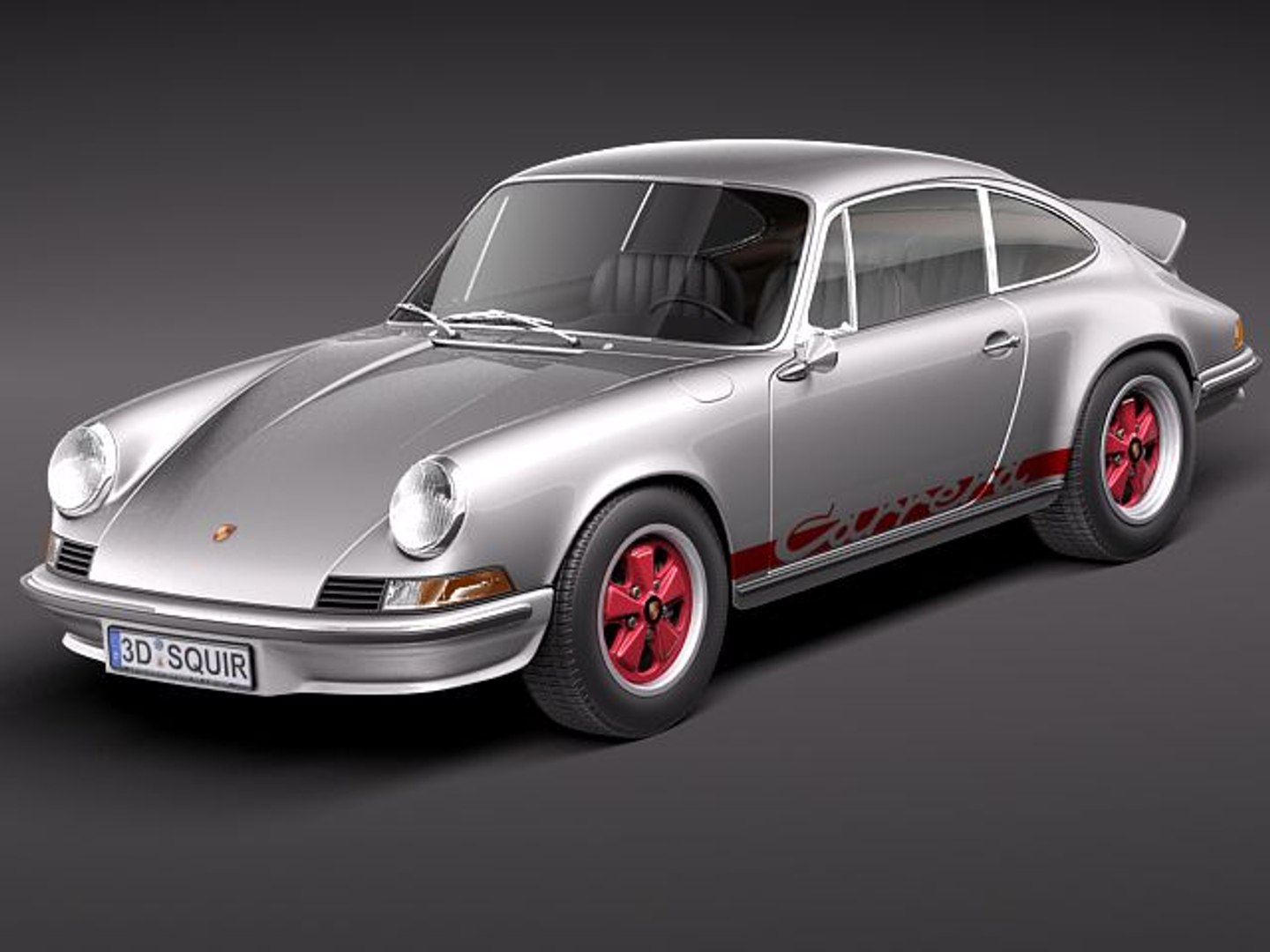 3d c4d porsche 1973 911