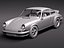 3d c4d porsche 1973 911