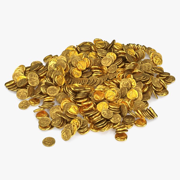 3D Bunch of Gold Coins model