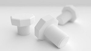 clean bolts illustration 3D model