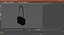 Classic Leather Briefcase Black 3D model