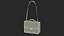 Classic Leather Briefcase Black 3D model
