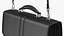 Classic Leather Briefcase Black 3D model