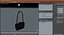 Classic Leather Briefcase Black 3D model