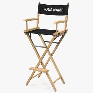 Tall Folding Chair Mockup 3D model