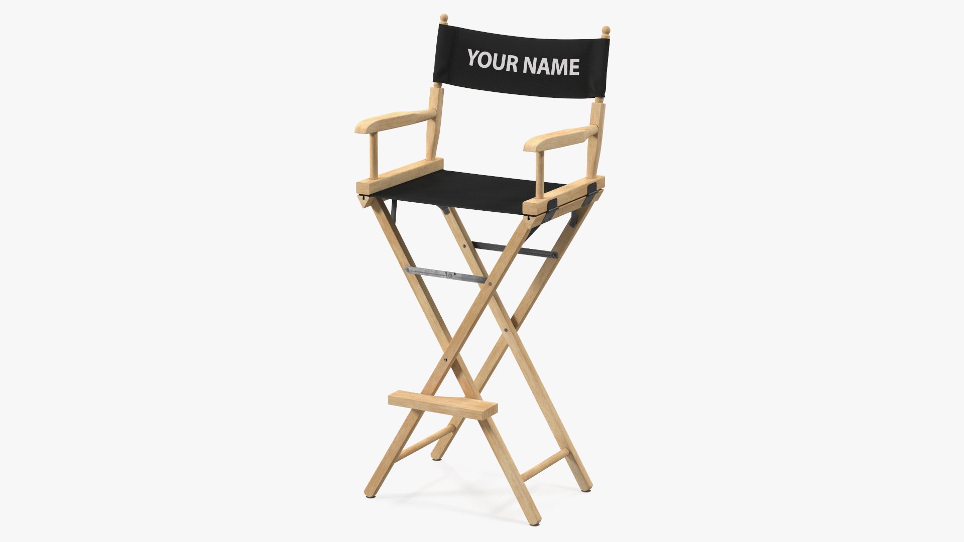 Tall Folding Chair Mockup 3D model preview