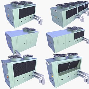 Rooftop HVAC Equipment MP v8 3D model