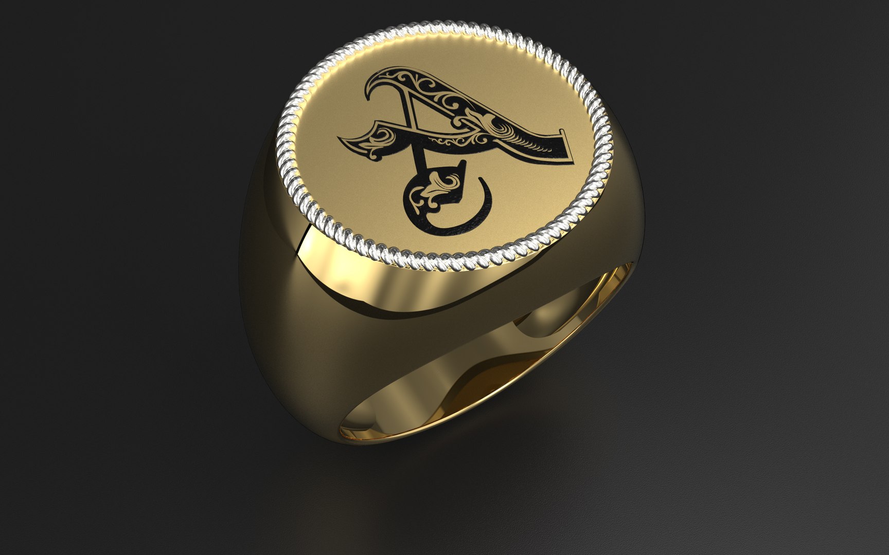 3D Alphabet Enamel Rings Model - TurboSquid 2012457