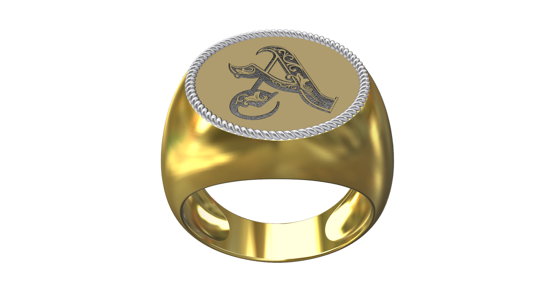 3D Alphabet Enamel Rings Model - TurboSquid 2012457