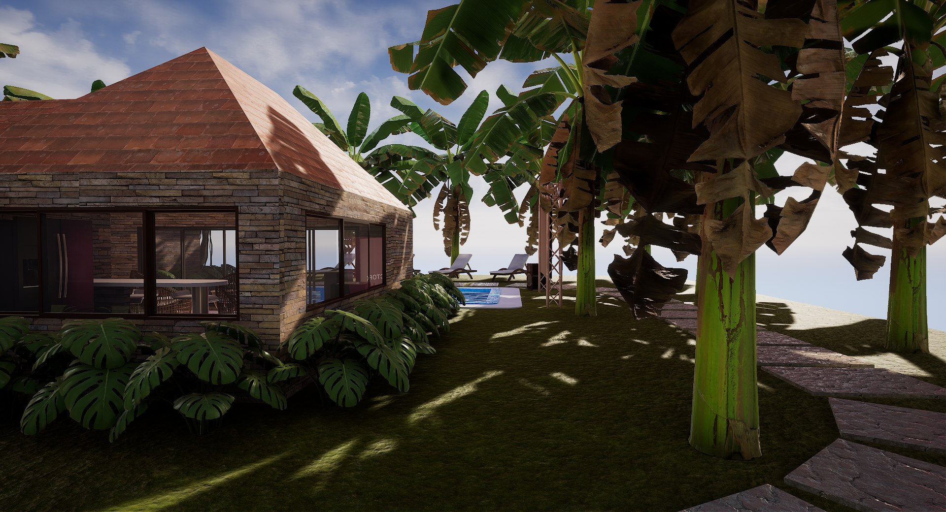 Pool House 3D - TurboSquid 1724245