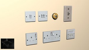 Light switch and plug socket (package)