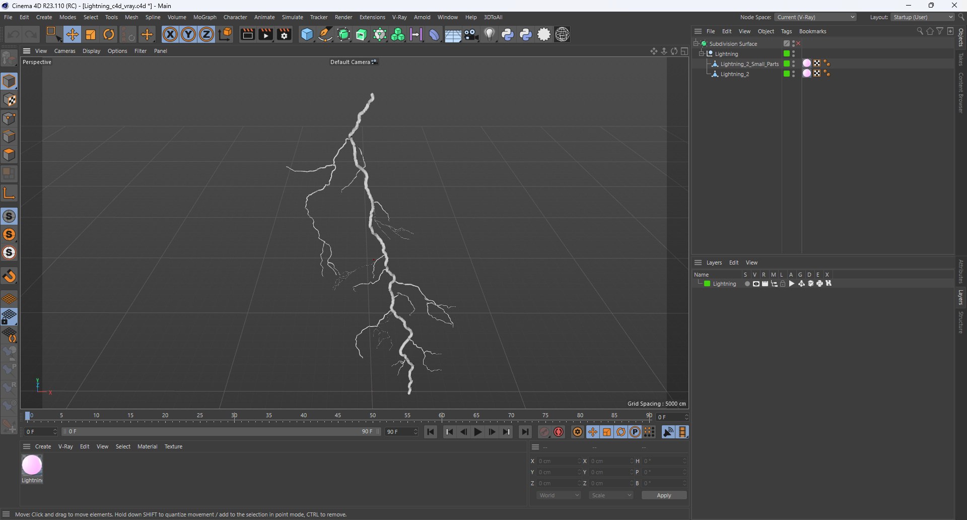 Lightning 3D Model - TurboSquid 2300525