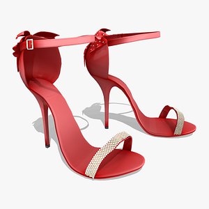 3D model Decorated Counter  Bridal Shoes V2