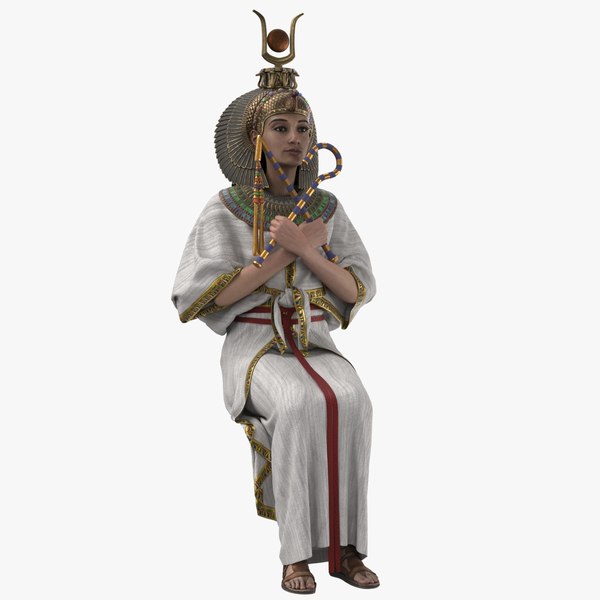 3D Egyptian Quenn Sit Ceremonial