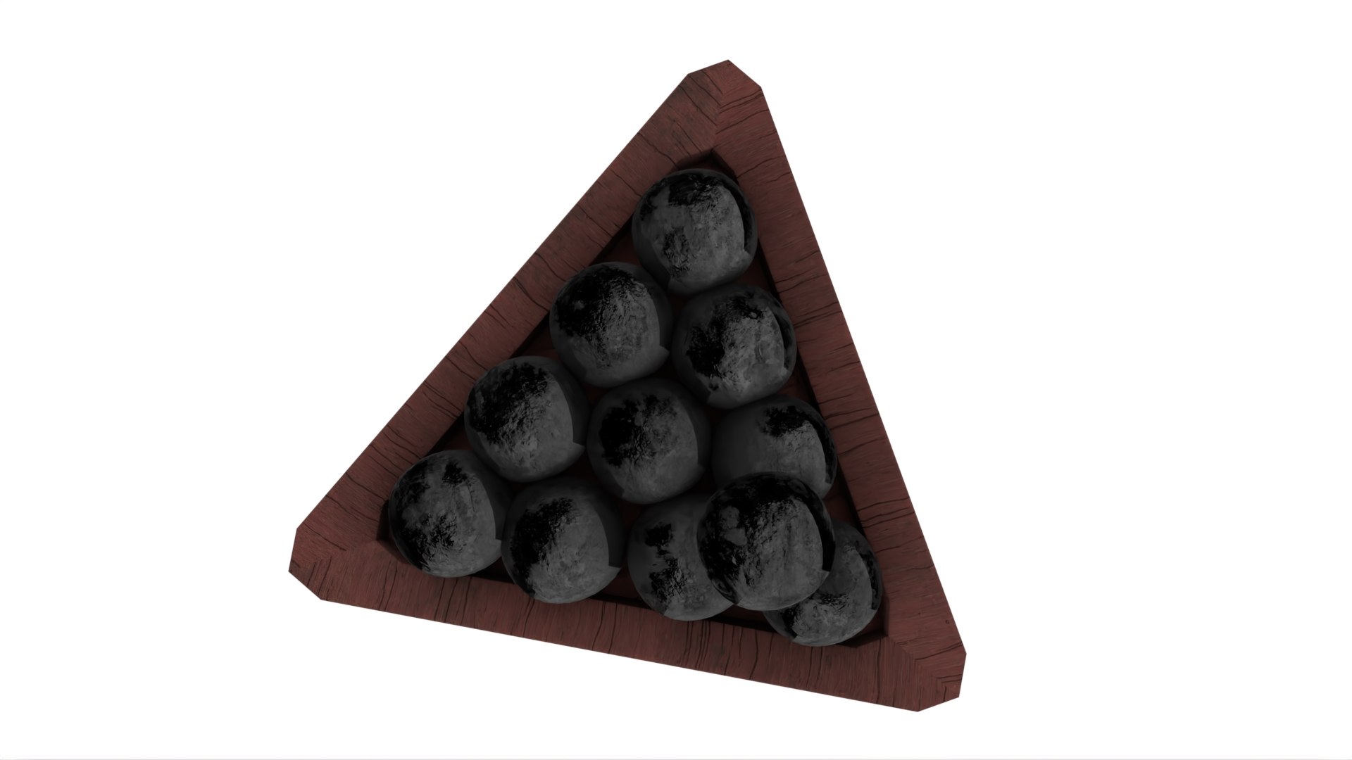 3D Stack Of Cannonballs - TurboSquid 2016921