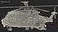 Medium Lift Military Helicopter Rigged