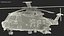 Medium Lift Military Helicopter Rigged