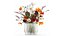 Bouquet Of Wild Flowers In A Vase Lavender Poppy 486