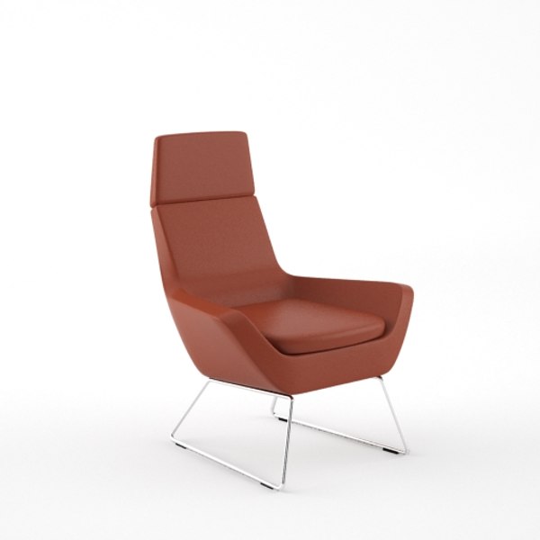 modelo 3d HighTower Happy Highback Lounge - TurboSquid 824299