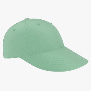 baseball hat turquoise 3D model
