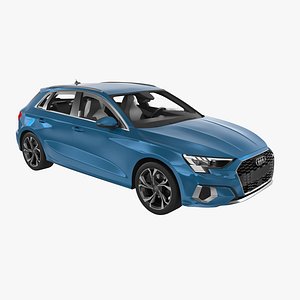 3D Audi A3 Sportback 2021 model
