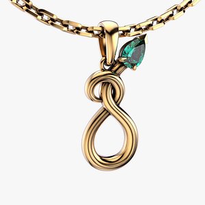 3D High jewelry Snake pendant 2025 P22 3D print model