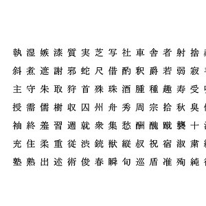 3D model chinese ms mincho font
