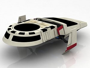 imperial shuttle lambda 3D model