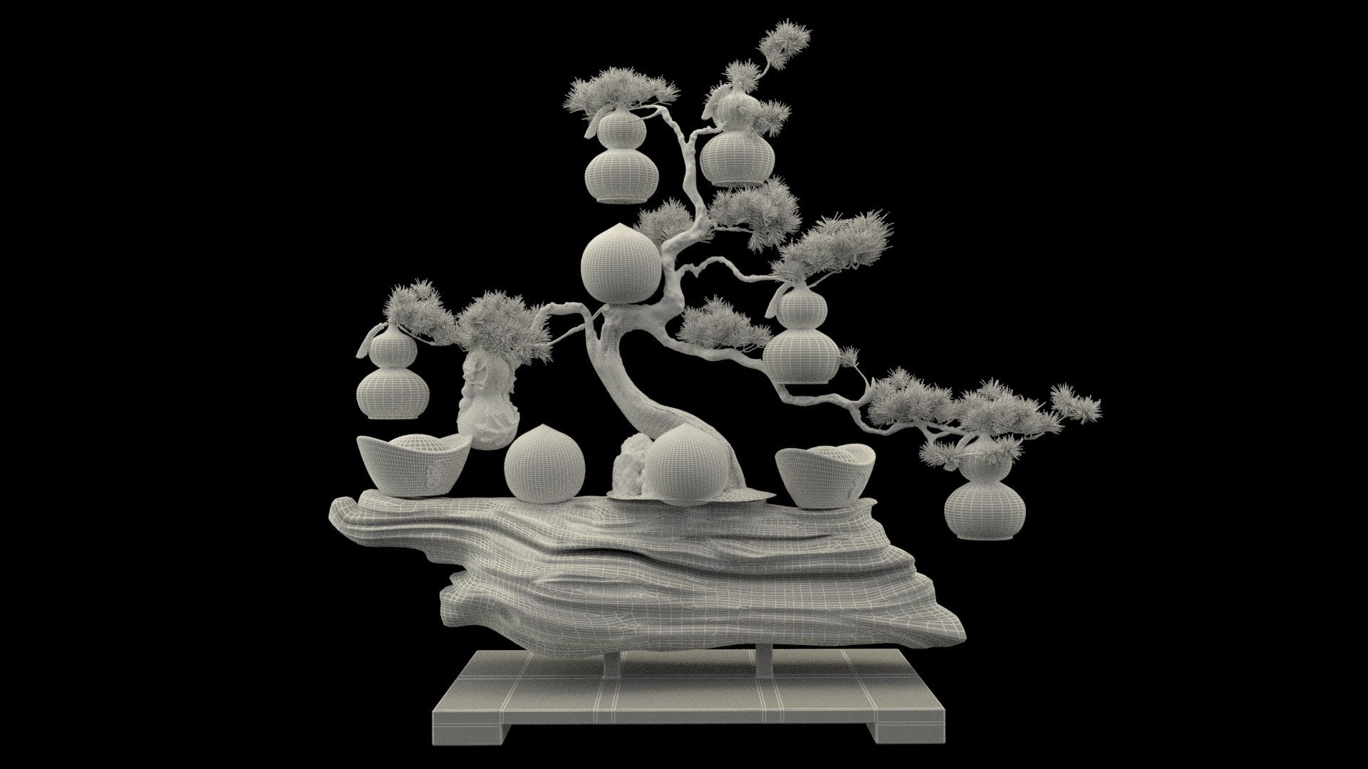 Chinese Gourd Tree 3D Model - TurboSquid 2036960