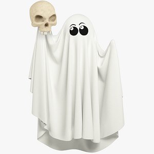 Funny Ghost and Skull Collection 3D model