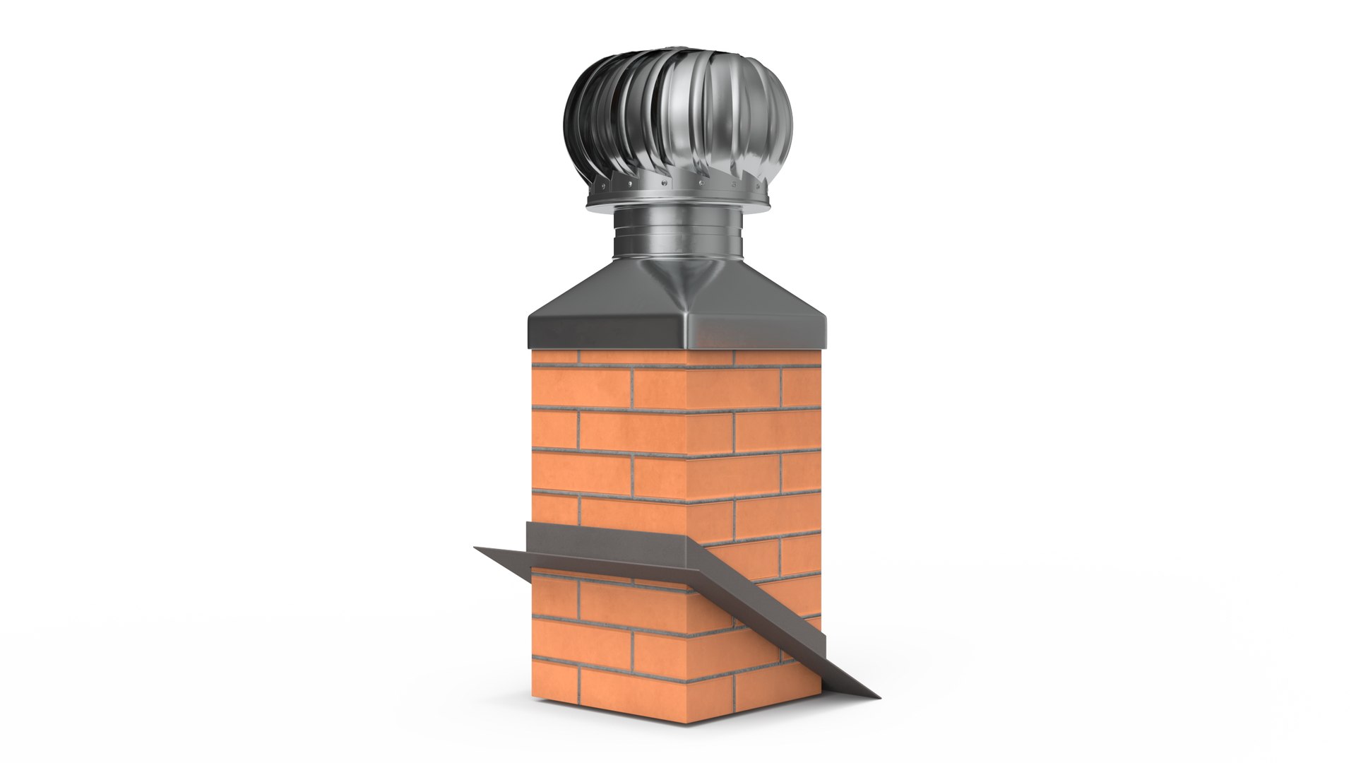 Masonry Chimney with Spherical Cowl Corner Base 3D TurboSquid 2047731