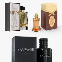Perfume Bottles with Packaging Collection