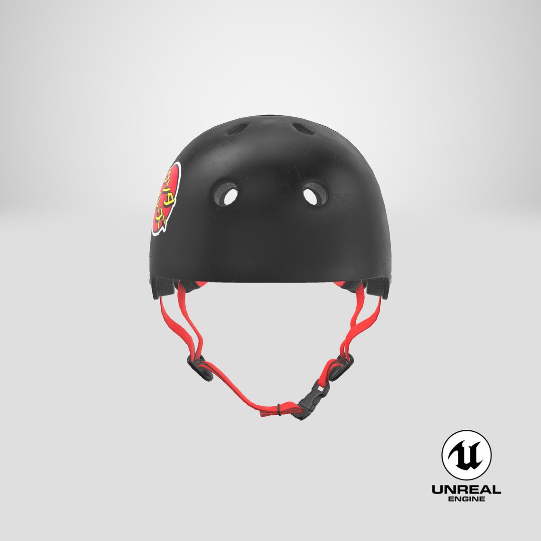 3D skateboard helmet black https://p.turbosquid.com/ts-thumb/2x/LImviF/10DrDi1q/unreal_capture/png/1521558619/1920x1080/fit_q87/b70486bdd20bd91dc98325e80493edfcd8d0ca9c/unreal_capture.jpg