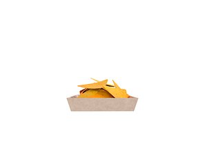 3D nacho food snack model