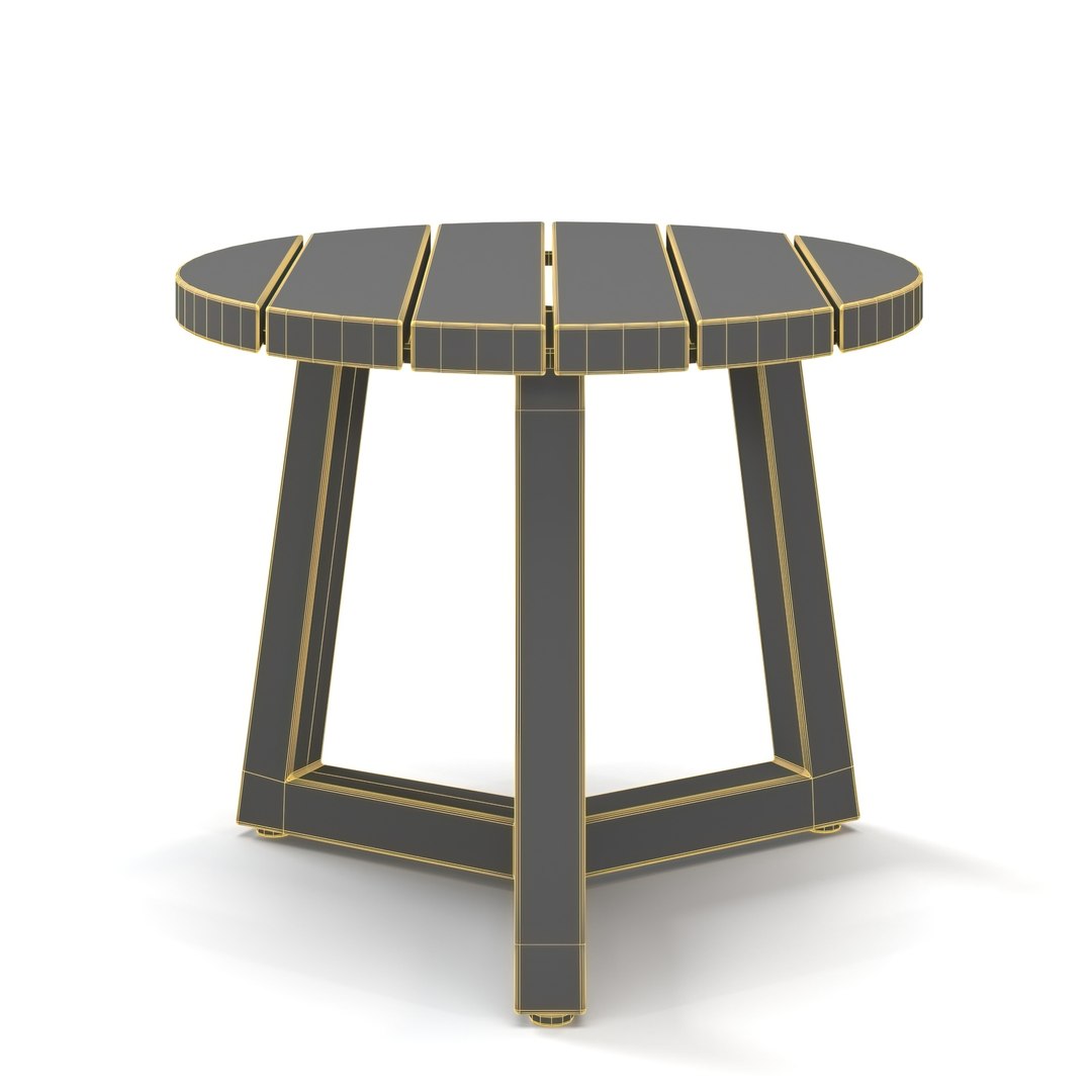 Laguna Outdoor Side Table PBR 3D Model - TurboSquid 2242668