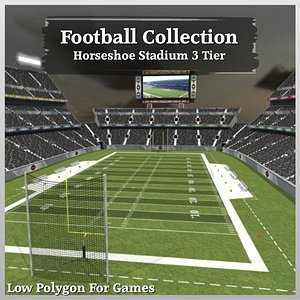 Football Collection Horseshoe Stadium 3 Tier