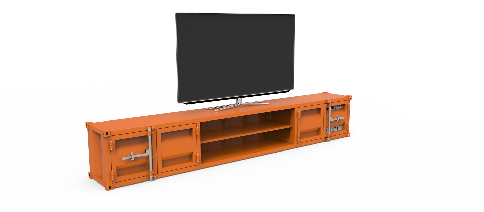 Freight container-like tv unit 3D - TurboSquid 1987084