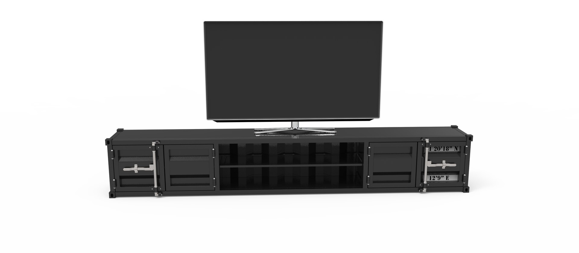 Freight container-like tv unit 3D - TurboSquid 1987084
