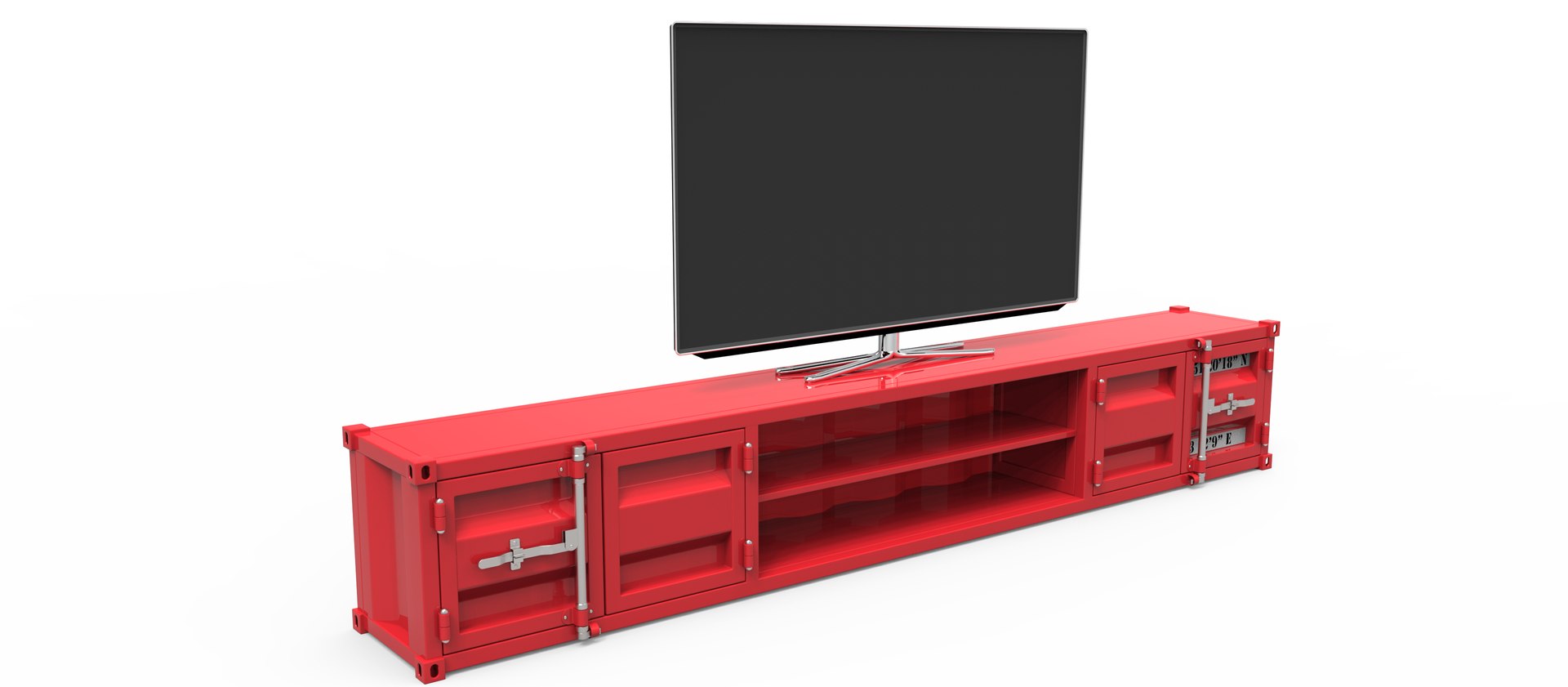 Freight container-like tv unit 3D - TurboSquid 1987084